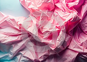 Delicate Pink Crumpled Paper Texture A Minimalist Modern Design Element with FabricInspired Aesthetic for Web Print and photo
