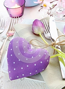 Delicate Romantic Table Setting