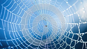 The delicate spiderweb.AI generated image