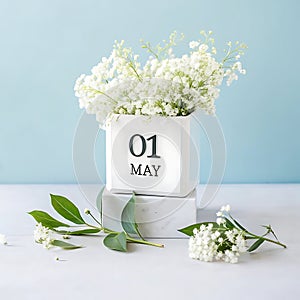 delicate spring blossoms on may day ai generated image