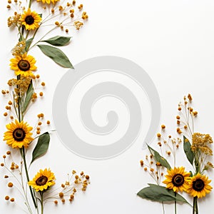 Delicate Sunflower Charm Vast Copy Options