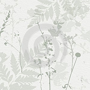 Delicate watercolor botanical digital paper floral background in soft basic nude beige tones