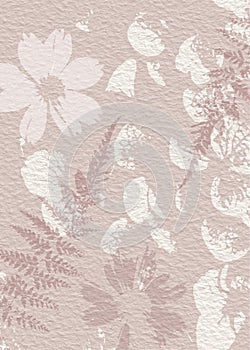 Delicate watercolor botanical digital paper floral background in soft basic nude beige tones