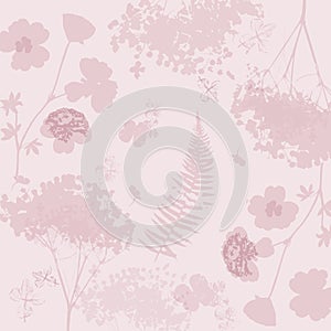 Delicate watercolor botanical digital paper floral background in soft basic nude beige tones