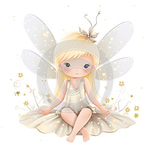 Delicate winged fairy