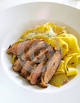 Delicately roasted duck breast