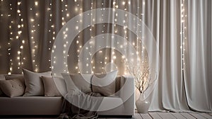 delicately silver lights background photo