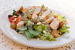 Delicatessen caesar salad with smoked turkey