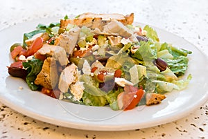 Delicatessen caesar salad with smoked turkey