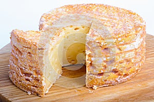 Delicatessen, cheese covered with mildew