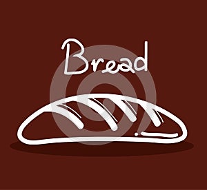 Delicios fresh bread food icon