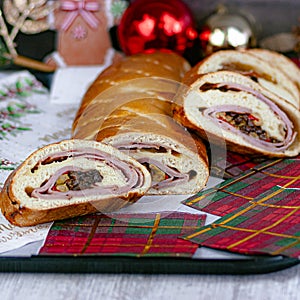 Delicioso pan de jamon para estas navidades