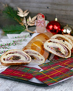 Delicioso pan de jamon para estas navidades photo