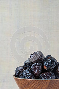 Delicious ajwa dates ( kurma nabi ) or Prophet\'s Dates, sweet dried dates