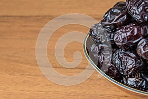 Delicious ajwa dates ( kurma nabi ) or Prophet\'s Dates, sweet dried dates