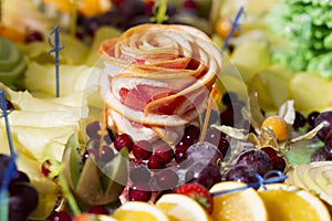 Delicious appetizer close-up