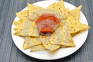 Delicious appetizer corn tortillas