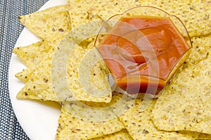 Delicious appetizer corn tortillas