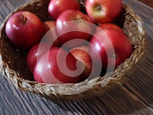 delicious appetizing red apples natural fruit delicacy