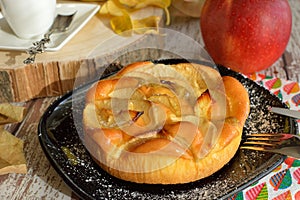 Delicious apple pie to enjoy as a snack or breakfast