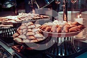 Delicious Arebian food in open buffet