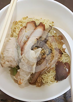 delicious asian food , dry noodle
