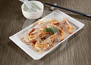 Delicious Asian style  Cereal fried prawn