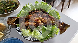 Delicious Baked Patin fish with soysauce