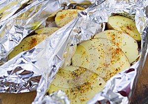 Delicious baked potatoes