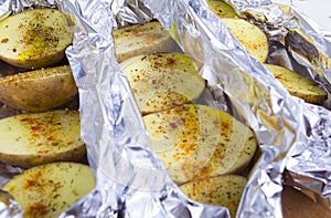 Delicious baked potatoes