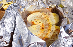 Delicious baked potatoes