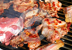Delicious bbq meat