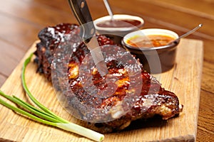 Delicious BBQ ribs