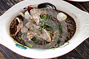 Delicious beef noodles