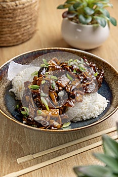 Delicious beef stir fry with vegetables