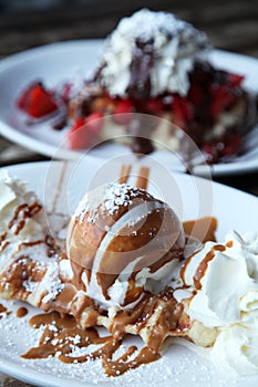 Delicious belgian waffles