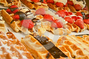 Delicious belgian waffles img