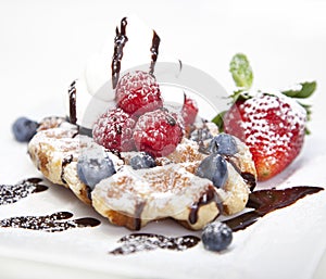 Delicious Belgian waffles