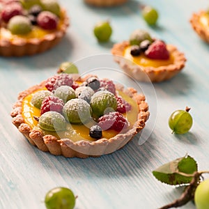 Delicious berries tarts