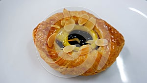 Delicious blueberry Danish pastry