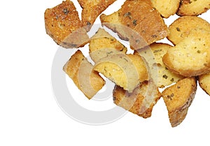 Delicious bread croutons