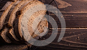 Delicious Bread cut in basket