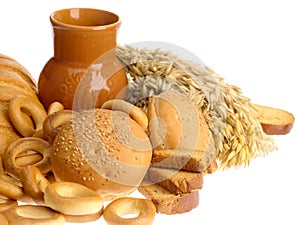 Delicious bread rusk and bread rings