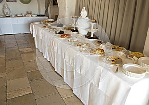 Delicious breakfast dessert buffet at Masseria Torre Coccaro Resort