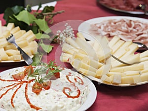 Delicious buffet table