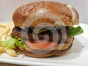 delicious Burger with cheese photo