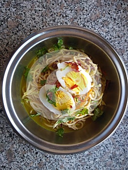 Delicious Burmese mohinga dish drool worthy