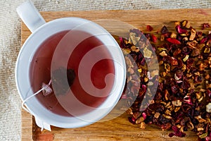 Delicious caffeine-free infusion of dried fruit, a