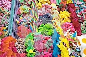 Delicious candy at the Boqueria