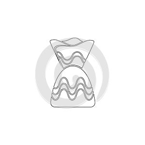 Delicious candy. flat vector icon